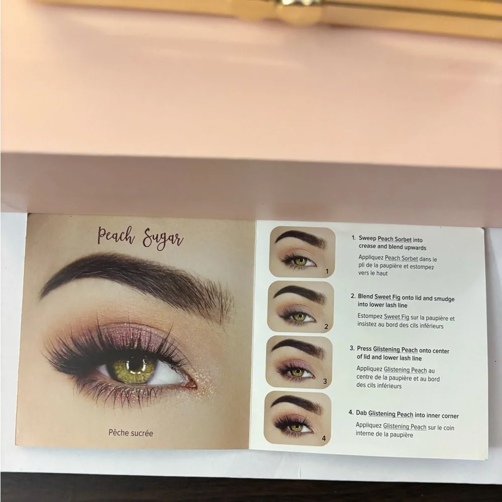 Too Faced White Peach Eyeshadow Palette with Cream and Gold